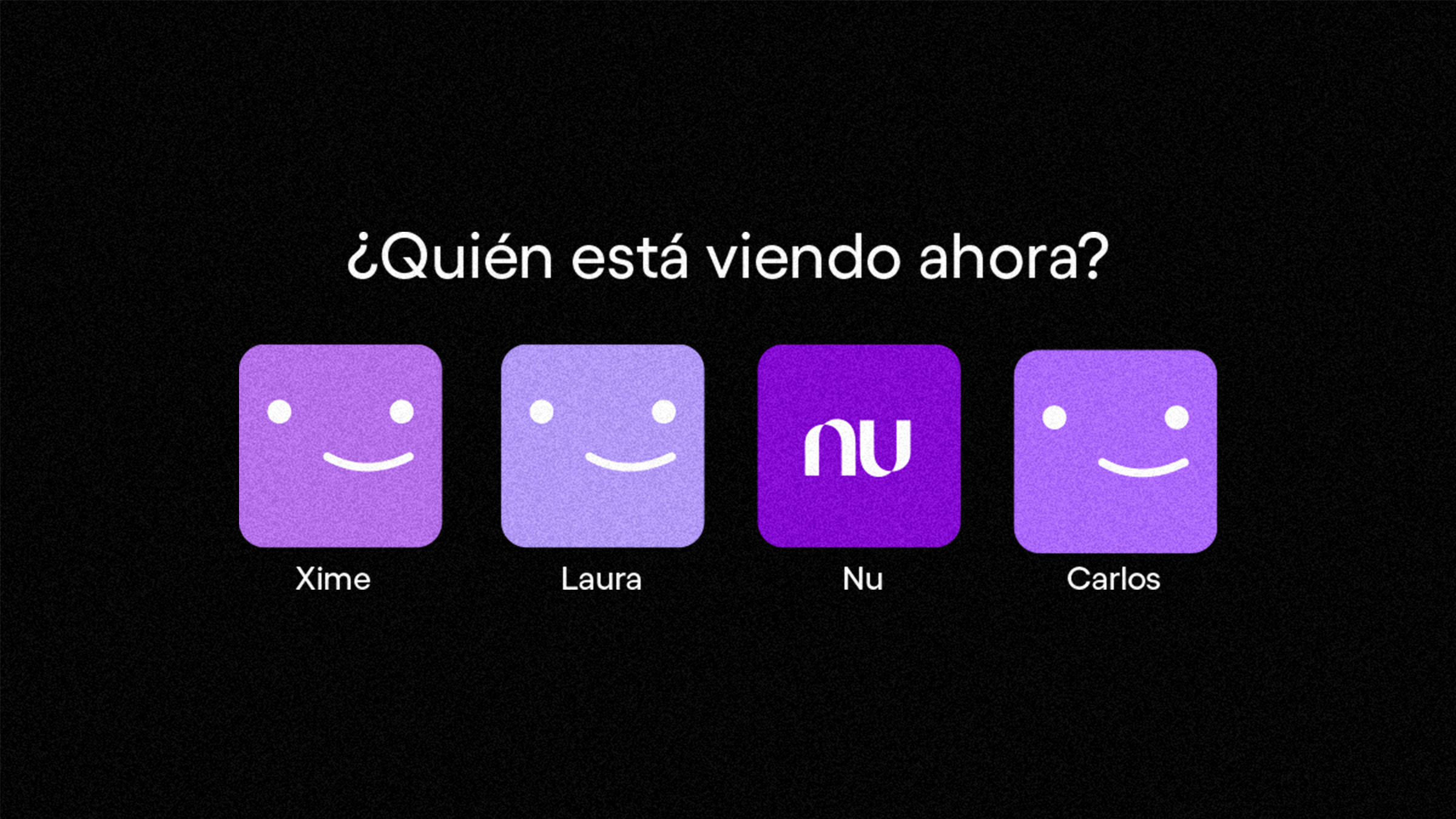 Página de entrada para elegir usuarios de streaming con la leyenda "quien está viendo ahora" invita a pensar con qué tarjetas puedo pagar Netflix